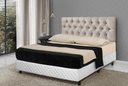 Ver imagem 1 de Cabeceira de Cama Estofada Queen 160cm Bege Capitone- Rede Móveis
