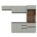 Ver imagem 5 de Armário de Cozinha Modulada 4 Peças 270cm sem Tampo 250035 Koya Politorno