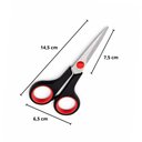 Ver imagem 6 de Kit Tesouras 3 Unidades Multiuso Aço Inox Costura Casa Cozinha Papel Escolar Artesanato