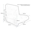 Ver imagem 4 de Sofá Cama Solteiro Futon Dobrável Bege