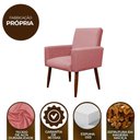 Ver imagem 3 de Kit Poltrona Recepção Pés Madeira Nina Rosa Bebê