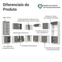 Ver imagem 4 de Armário de Cozinha Completa de Canto 549 cm Branco/Cinza Vik Madesa 01