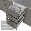 Ver imagem 6 de Armário de Cozinha Completa de Canto 549 cm Branco/Cinza Vik Madesa 01