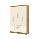 Ver imagem 7 de Guarda Roupa Solteiro Ep 4 Portas e 3 Gavetas Ideal para Quartos Pequenos:nature-camarim