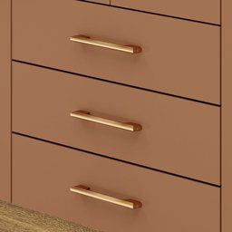 Guarda Roupa Solteiro Ep 4 Portas e 3 Gavetas Ideal para Quartos Pequenos:nature-camarim - 5