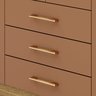Guarda Roupa Solteiro Ep 4 Portas e 3 Gavetas Ideal para Quartos Pequenos:nature-camarim - 5