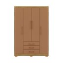 Ver imagem 1 de Guarda Roupa Solteiro Ep 4 Portas e 3 Gavetas Ideal para Quartos Pequenos:Nature-Camarim