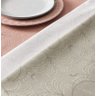 Toalha de Mesa Retangular 8 Lugares Jacquard Melli Bege Karsten - 2