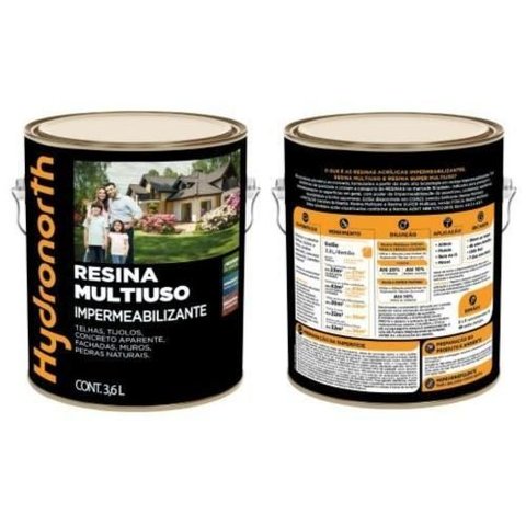 Resina Solvente Color Multuso Concreto Galao 3,6 Litros Hydr