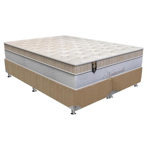 Cama Box Queen: Colchão Molas Ensacadas Orthoflex Masterpocket Naturale + Base Clean(158x198)
