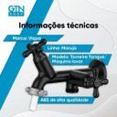 Ver imagem 3 de Torneira Tanque Maquina Lavar Abs Maruja 1130982 Viqua Preto