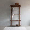 Ver imagem 1 de Guarda-roupa Closet Laguna 3 Prat 90cm Verniz Castanho