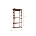 Ver imagem 6 de Guarda-Roupa Closet Laguna 3 Prat 90cm Castanho