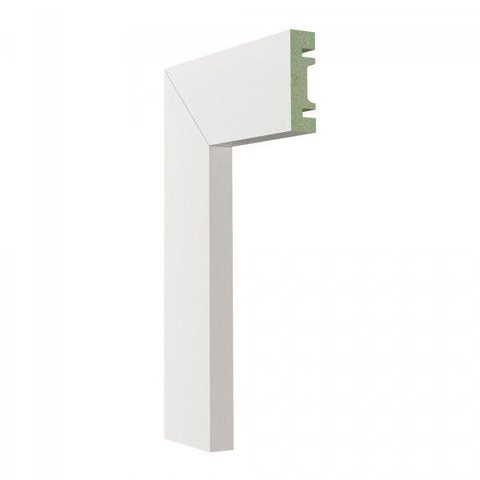 Guarnição MDF 501 15MMX5CMMETRO Linear Branco Moldufama
