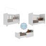 Berço Americano 3x1 com Colchão Incluso e Rodízios Pimpolho Multimóveis FG3568 Branco - 5