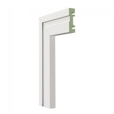 Guarnição MDF 502 15MMX5CMMETRO Linear Branco Moldufama