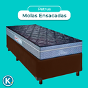 Ver imagem 4 de Cama Box + Colchão Solteiro Molas Ensacadas Petrus Paropas
