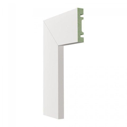 Guarnição MDF 701 15MMX7CMMETRO Linear Branco Moldufama