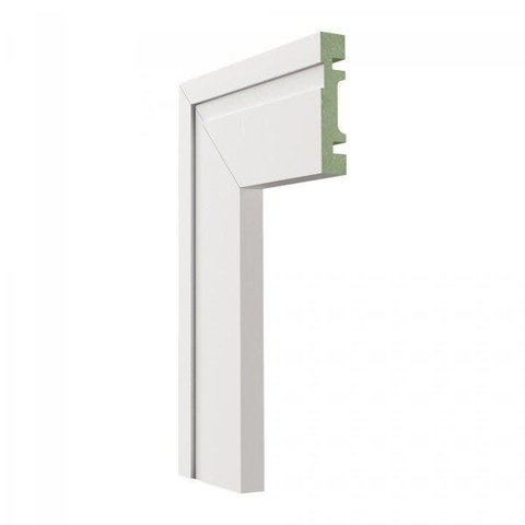 Guarnição MDF 702 15MMX7CMMETRO Linear Branco Moldufama