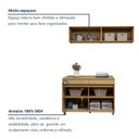Ver imagem 6 de Lavanderia Modulada 3 Peças 4 Portas 2 Gaveta Simone Mendes Marrom/Carvalho/Greige