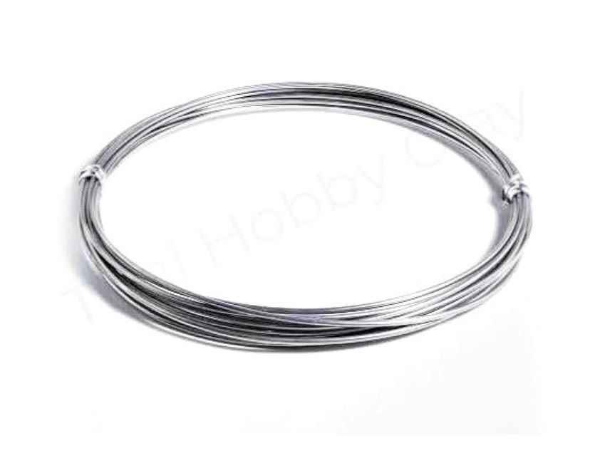 Linha de aço inox polido brilhante mole 0,80 mm com 10 Mt