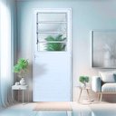 Ver imagem 2 de Porta Basculante Lambril Alumínio Branco 2.10 X 80 Lado Direito – Hale