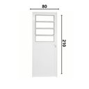 Ver imagem 7 de Porta Basculante Lambril Alumínio Branco 2.10 X 80 Lado Direito – Hale