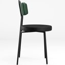 Ver imagem 6 de Cadeira Decorativa Estofada Sala Jantar Barcelona L02 Facto Verde Musgo Couríssimo Preto - Lyam Lyam