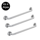 Ver imagem 5 de Kit 4 Alças Apoio Banheiro Inox Idoso Deficiente Cadeirante Acessibilidade
