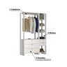 Estante Closet Yes 120cm com 5 Gavetas e 5 Nichos - Branco - 3