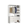 Estante Closet Yes 120cm com 5 Gavetas e 5 Nichos - Branco - 1