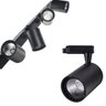 Trilho Eletrificado 1m + 4 Spot Led 20w 3000k Bivolt Preto - 1