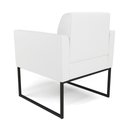Ver imagem 5 de Kit 2 Poltronas Base Industrial Preto Marisa Corino Branco D03 - D'Rossi