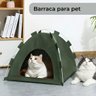 Tenda Cama Gato Casinha Dobravel Arranhador Ninho Rasqueavel Pet Animais Felino Bichinho Estimaçao P - 5