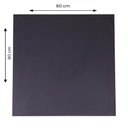 Ver imagem 3 de Mesa Alpha Inox 77,50 Cm (altura) com Tampo em Mdp Quadrado 80 Cm Preto