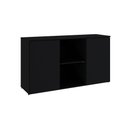 Ver imagem 2 de Armário Baixo c/02 Portas e Nicho 75x135x42cm WLAB135 Preto Ônix