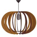 Ver imagem 1 de Luminária Teto tipo Pendente OLIMPÍA MDF Completa -:Marrom