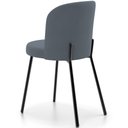 Ver imagem 7 de Kit 3 Cadeiras Sala de Jantar Estofada Gavi L02 Suede Cinza - Lyam Decor