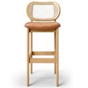Ver imagem 6 de Kit 05 Banquetas Altas Para Cozinha Bancada Sala Tela Betta Fixa L02 Couríssimo Whisky - Lyam Decor