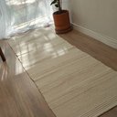 Ver imagem 6 de Tapete Artesanal Passadeira Kilim Maya Marfim 60 x 180