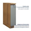 Ver imagem 5 de Balcão 1 Porta com Rodapé 20cm 100% Mdf Rainha