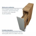 Ver imagem 5 de Balcão 1 Porta com Rodapé 20cm 100% MDF Rainha Verde/Nature