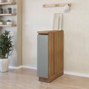 Ver imagem 1 de Balcão 1 Porta com Rodapé 20cm 100% MDF Rainha Verde/Nature