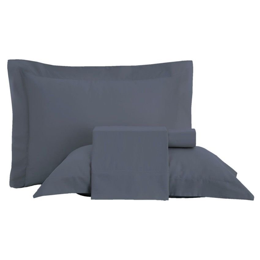 Jogo de Cama King 300 Fios Cetim Sublime Dark Blue - Azul