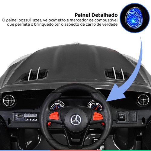 Mini Carro Elétrico Infantil Criança BMW 6 GT 12V 3 Anos A 30Kg Luz Música  MP3 Controle Vermelho Belfix - Baby&Kids