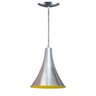 Lustre Pendente Balcão Cozinha Americana - Escovado/Amarelo - 1