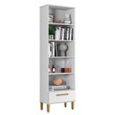 Ver imagem 4 de Armário Multiuso Natal 2 Portas 1 Gaveta MDP 60cm Branco Kaiki Móveis