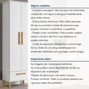 Ver imagem 7 de Armário Multiuso Natal 2 Portas 1 Gaveta MDP 60cm Branco Kaiki Móveis