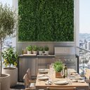 Ver imagem 2 de 5 Painéis Samambaia Artificial 60X40 Planta Qualidade Vibrante Decoração Comercial e Residencial