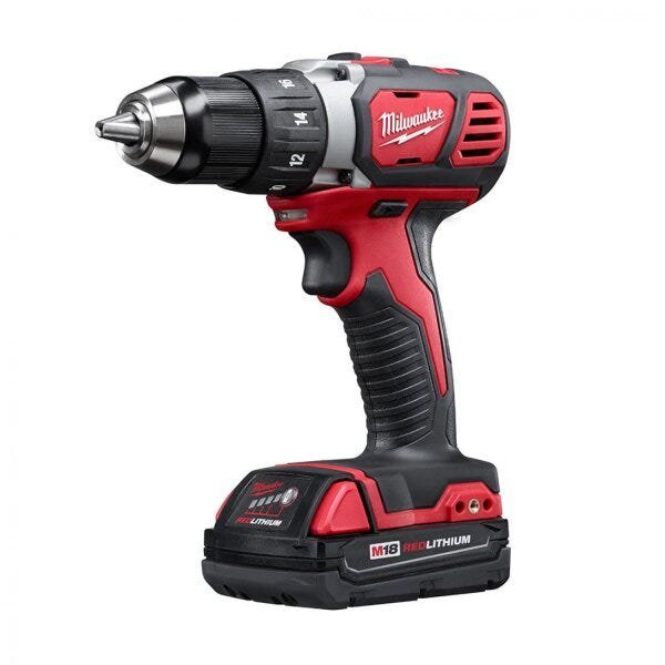 Furadeira e Parafusadeira 1/2" 13mm À Bateria 18V Milwaukee 220V - 2